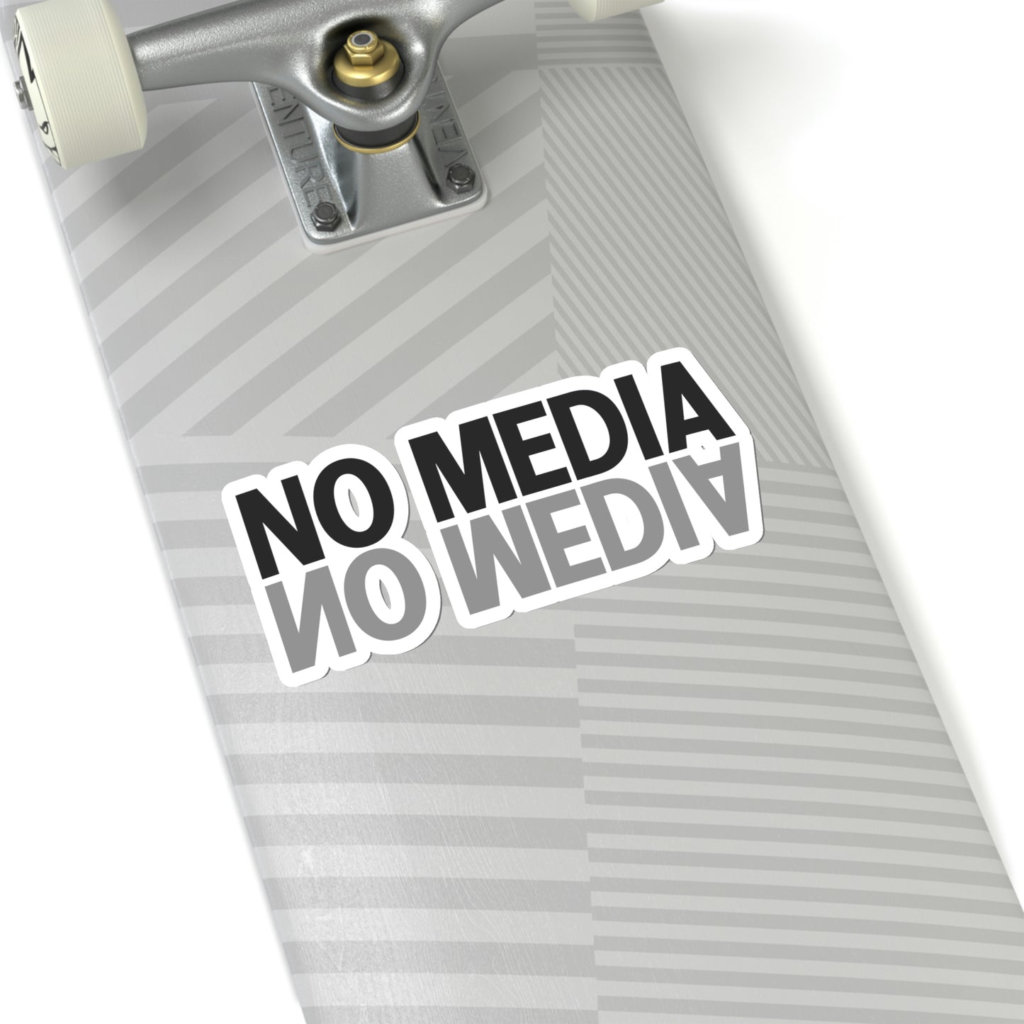 No Media Mirror Kiss-Cut Stickers