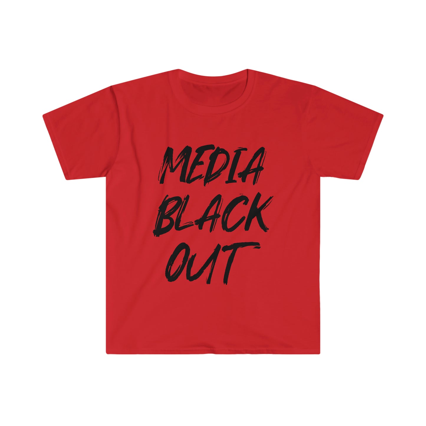 Media Black Out Unisex Softstyle T-Shirt