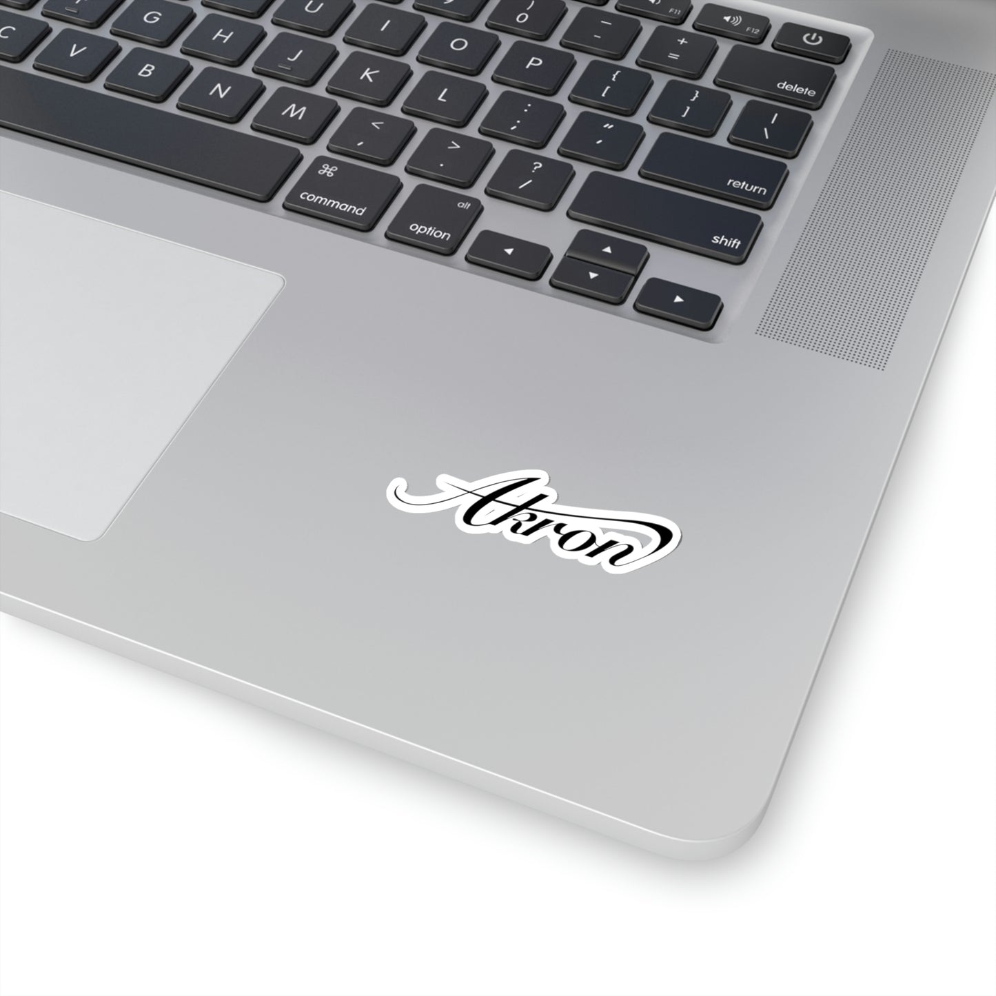 Akron Script Kiss-Cut Stickers