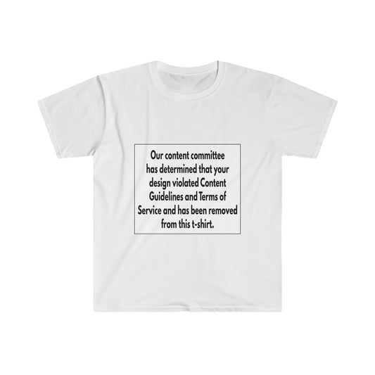 Guidelines and Terms Unisex Softstyle T-Shirt