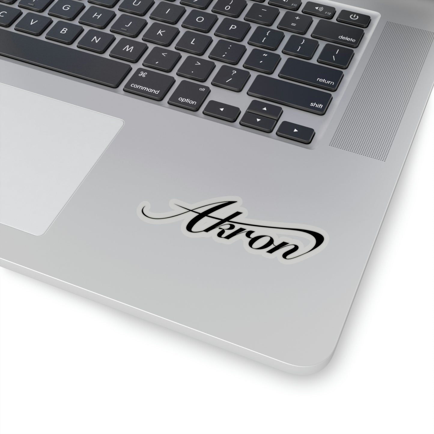 Akron Script Kiss-Cut Stickers