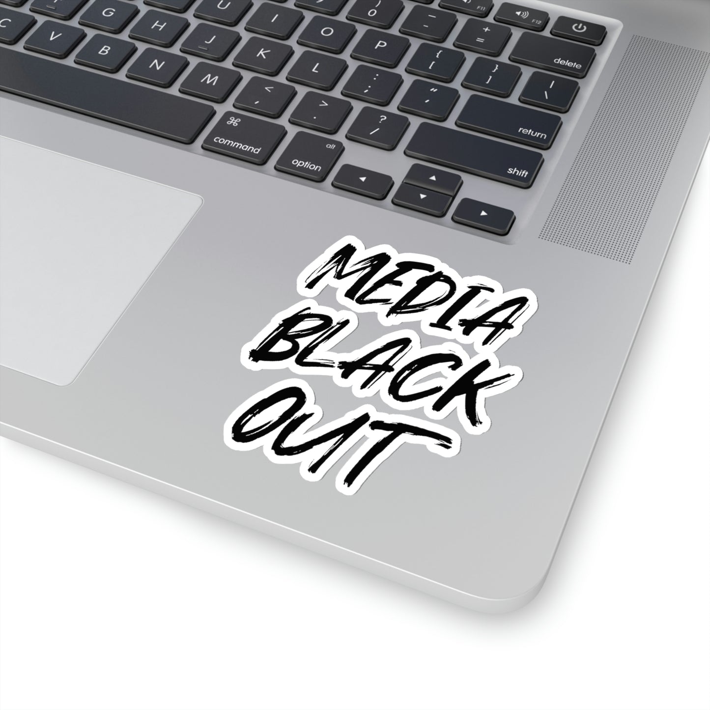 Media Black Out Kiss-Cut Stickers