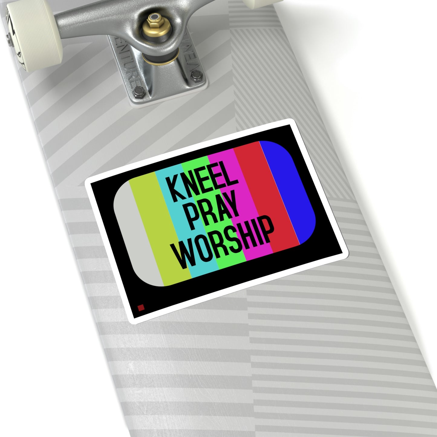 Kneel Pray Kiss-Cut Stickers
