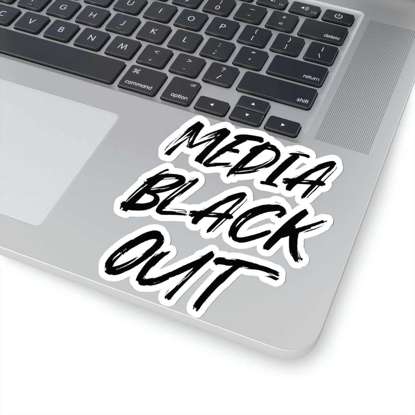 Media Black Out Kiss-Cut Stickers