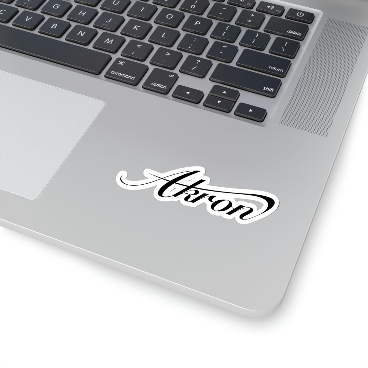 Akron Script Kiss-Cut Stickers