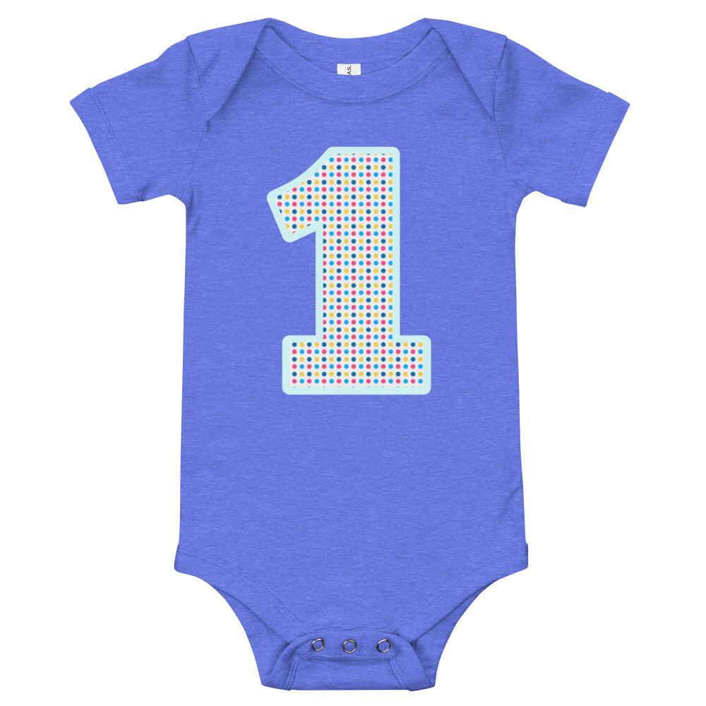 One Polka Dot Baby short sleeve one piece
