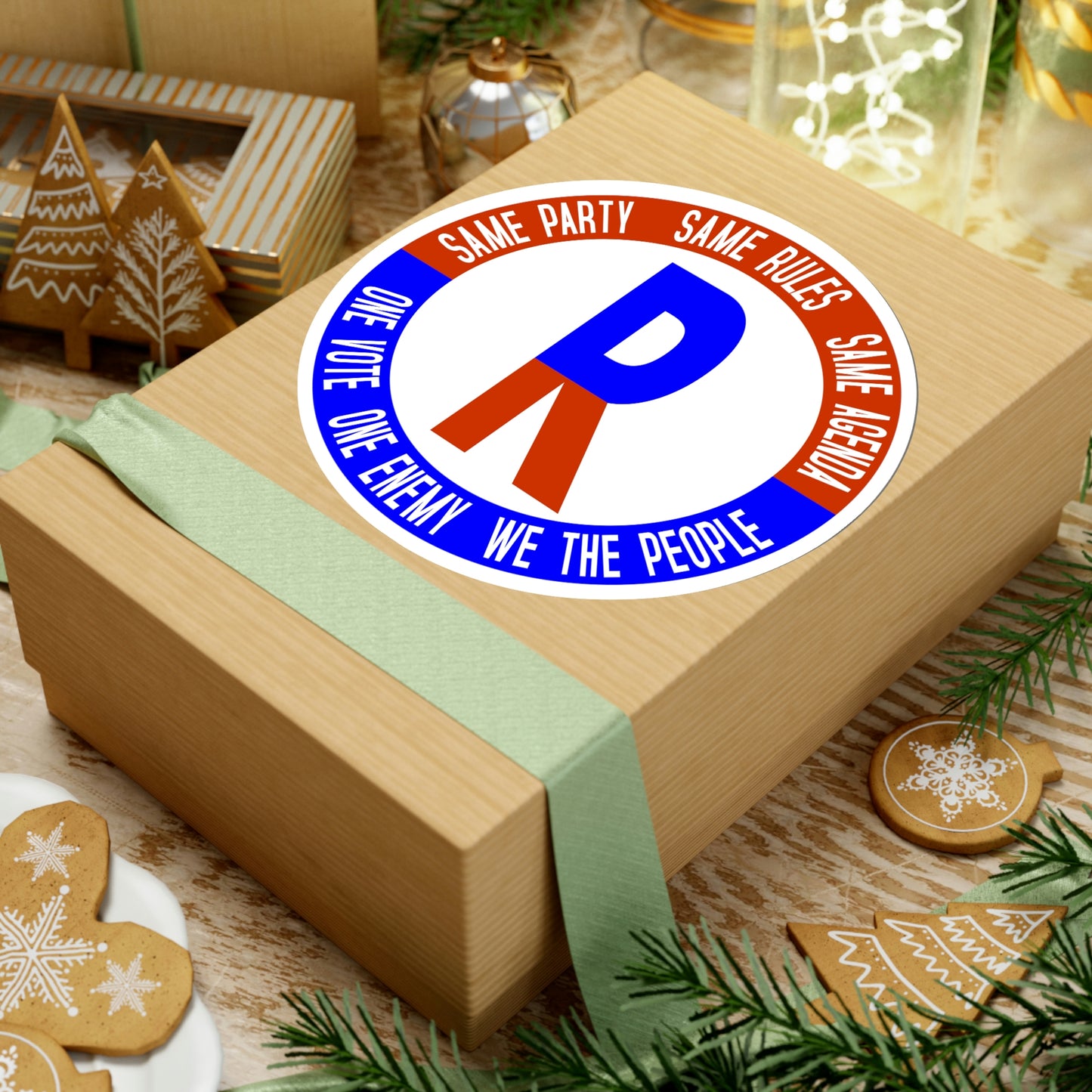 One Party Kiss-Cut Stickers