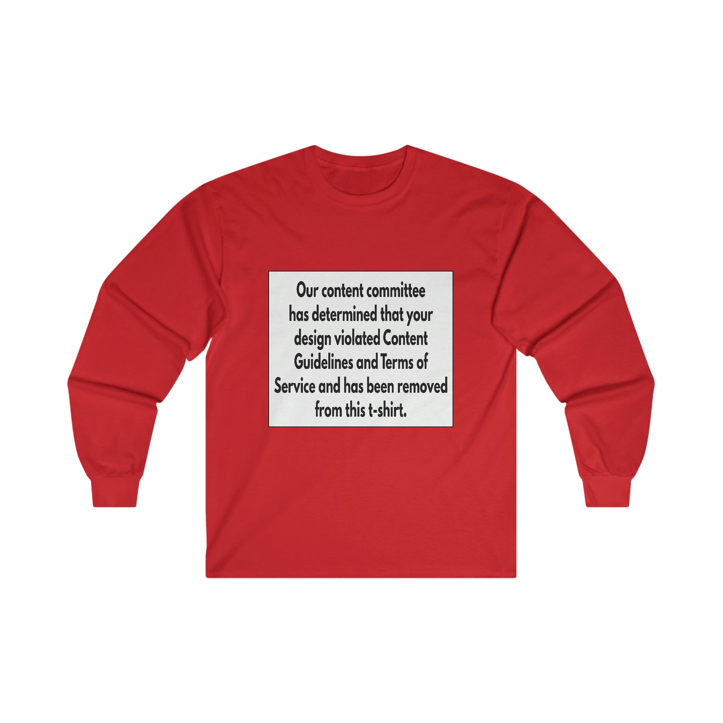 Guidelines and Terms Ultra Cotton Long Sleeve Tee