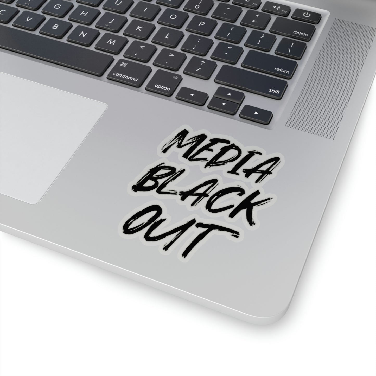 Media Black Out Kiss-Cut Stickers