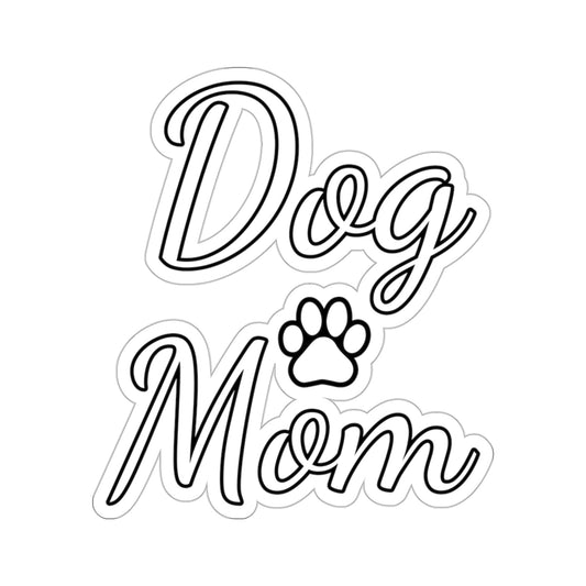 Dog Mom Kiss-Cut Stickers