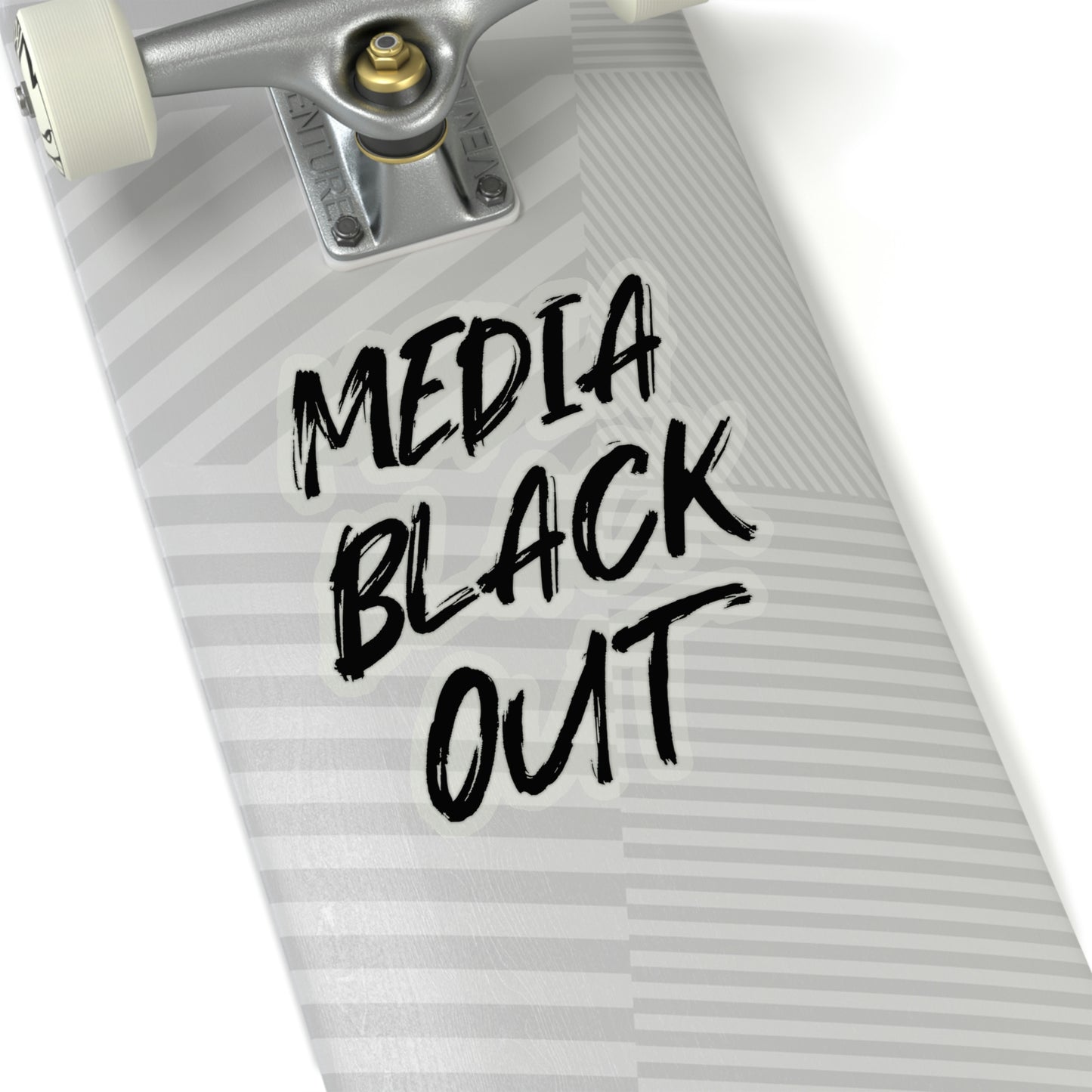 Media Black Out Kiss-Cut Stickers