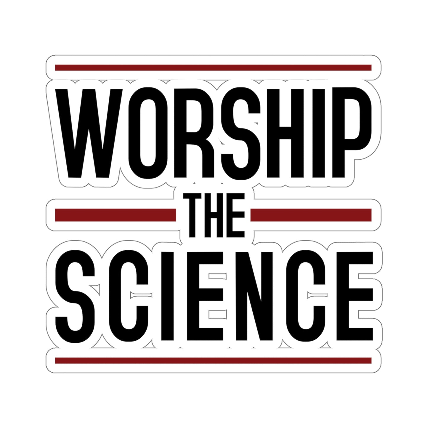 Worship Science Kiss-Cut Stickers