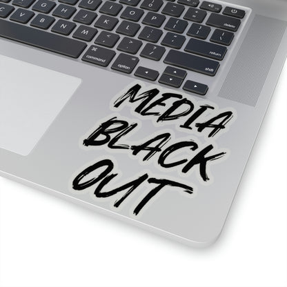 Media Black Out Kiss-Cut Stickers