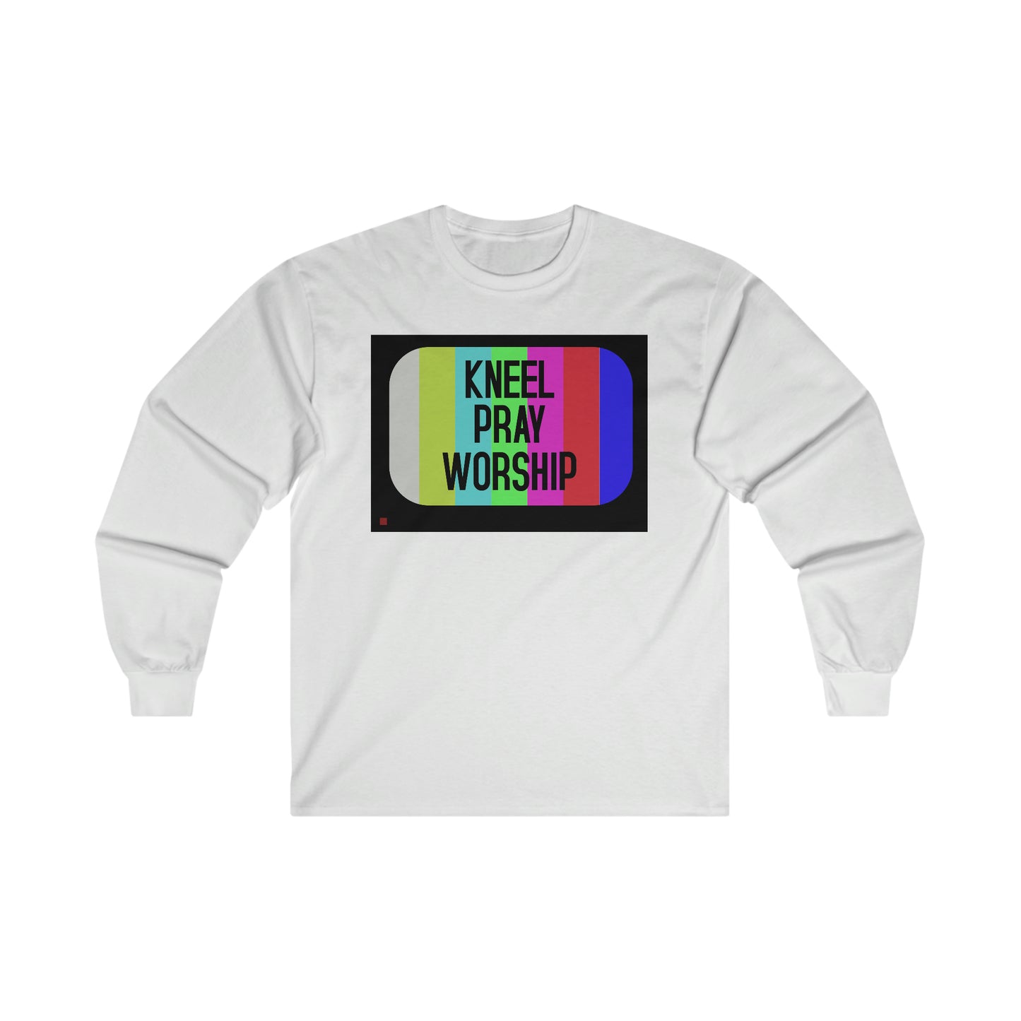 Kneel Worship Pray Ultra Cotton Long Sleeve Tee