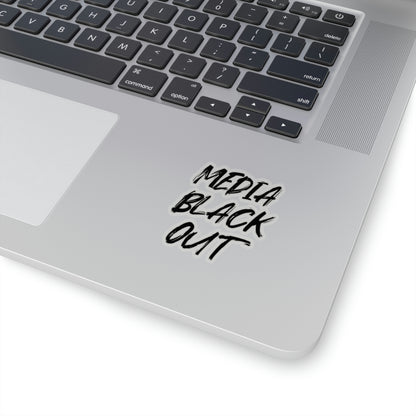 Media Black Out Kiss-Cut Stickers