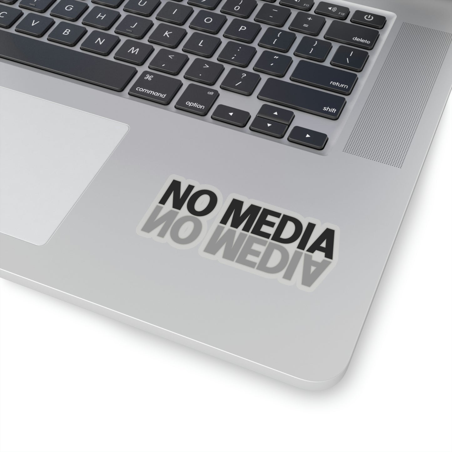 No Media Mirror Kiss-Cut Stickers