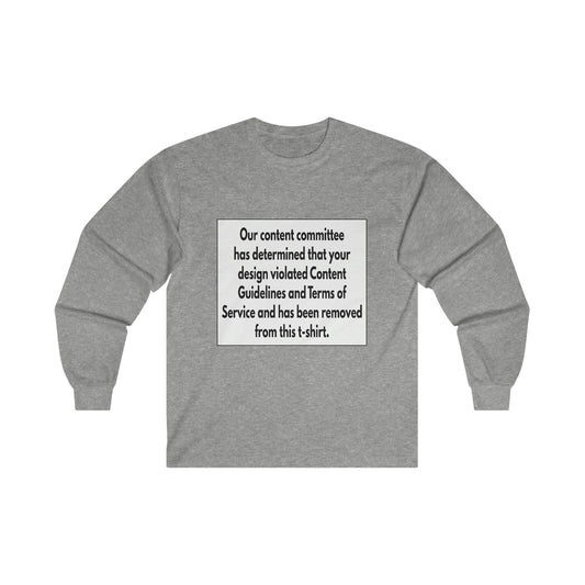 Guidelines and Terms Ultra Cotton Long Sleeve Tee