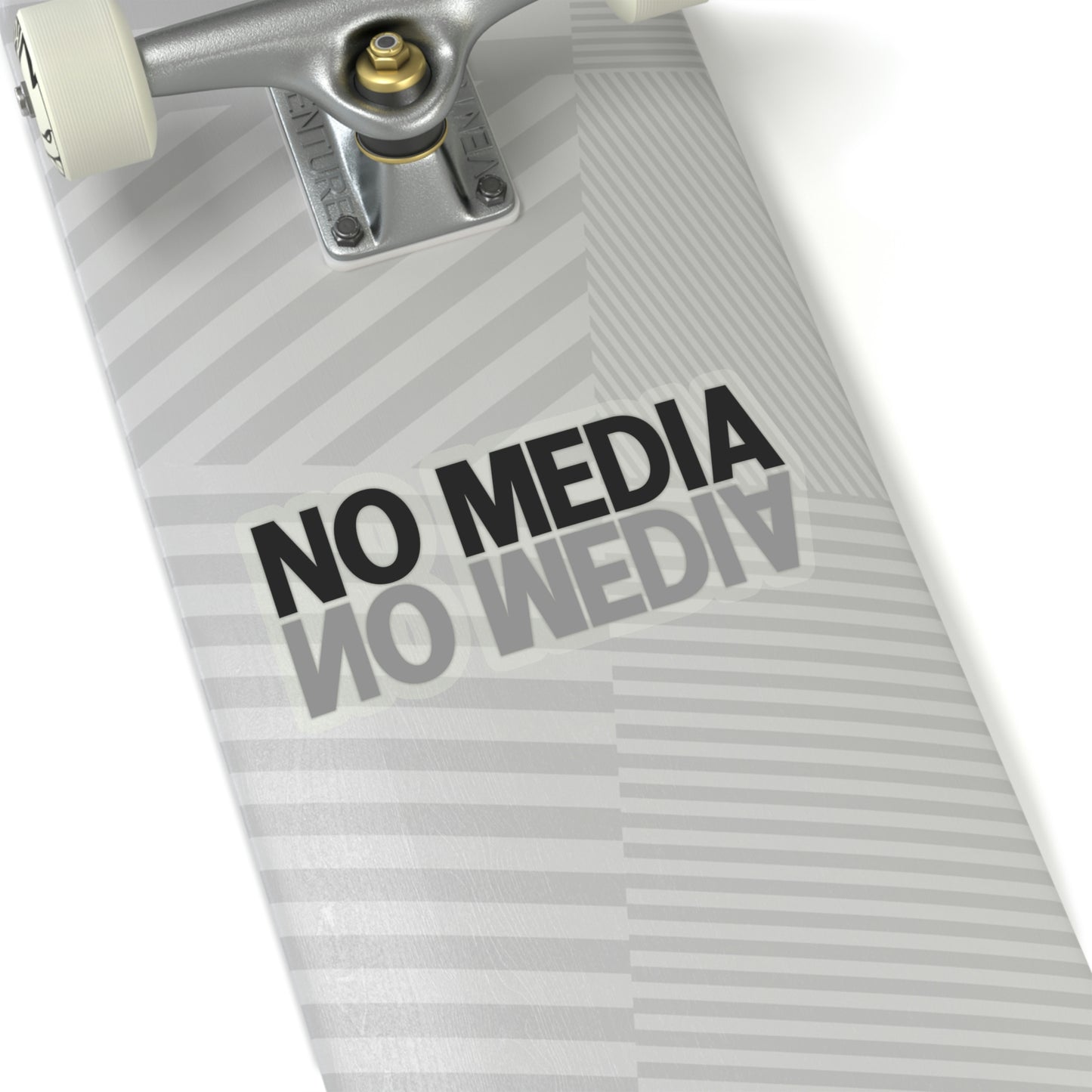 No Media Mirror Kiss-Cut Stickers