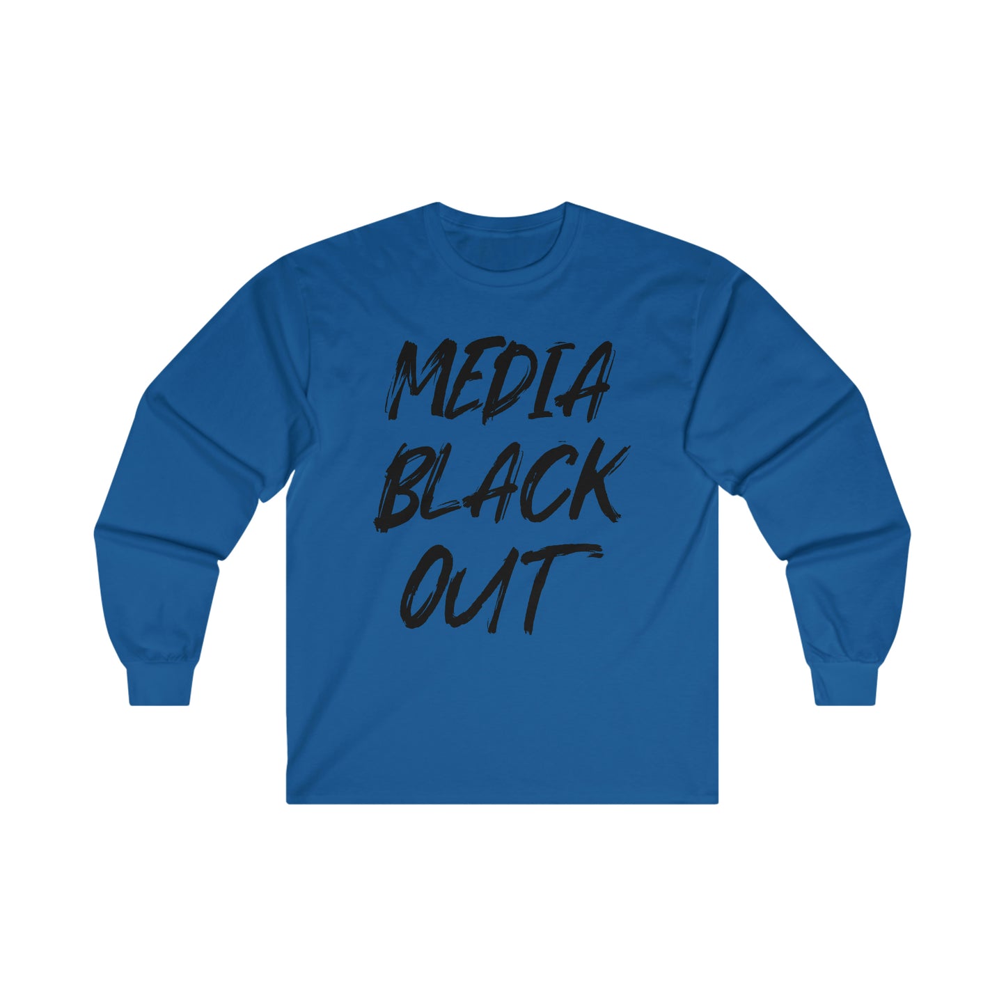 Media Black Out Ultra Cotton Long Sleeve Tee