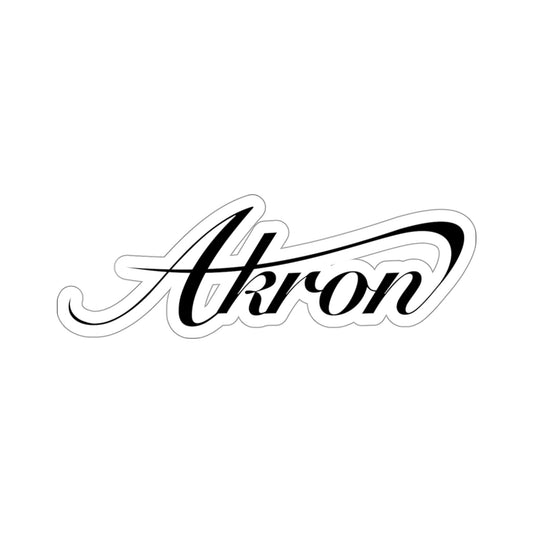 Akron Script Kiss-Cut Stickers