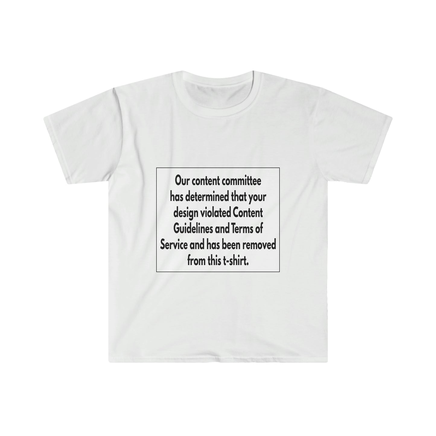 Guidelines and Terms Unisex Softstyle T-Shirt