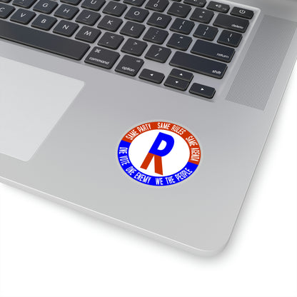One Party Kiss-Cut Stickers