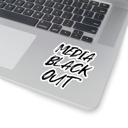 Media Black Out Kiss-Cut Stickers