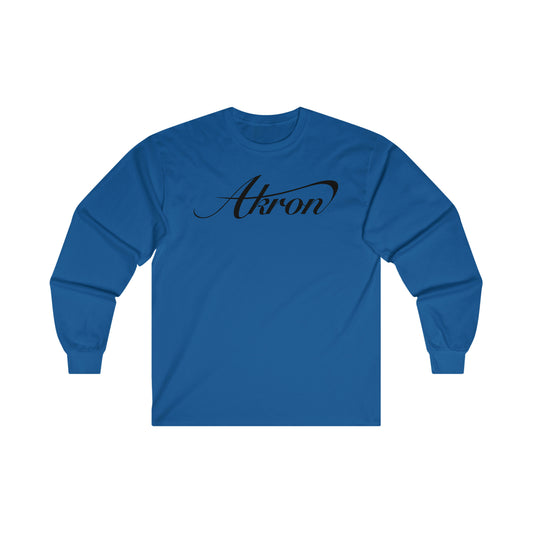 Akron Script Ultra Cotton Long Sleeve Tee