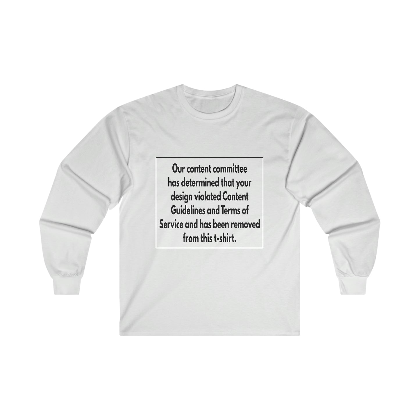 Guidelines and Terms Ultra Cotton Long Sleeve Tee