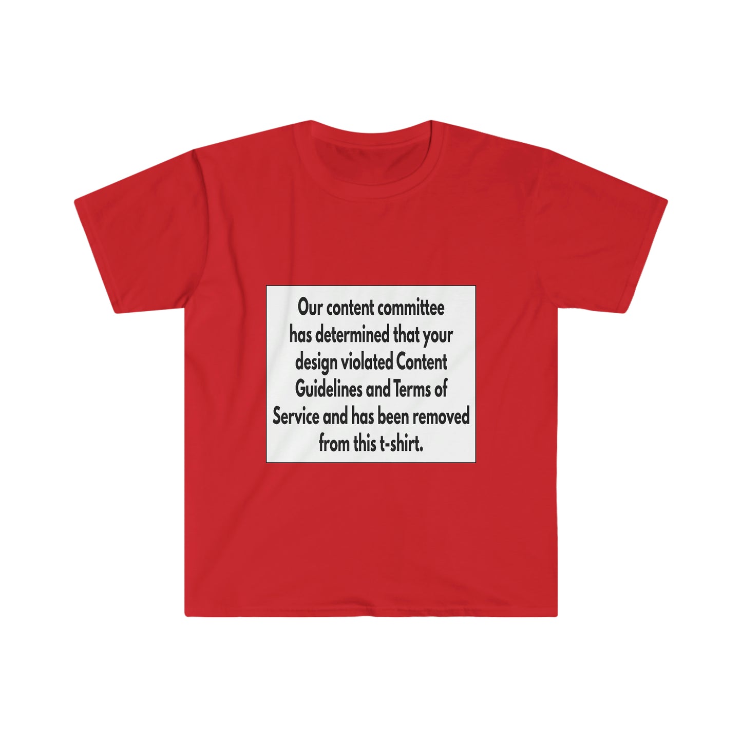 Guidelines and Terms Unisex Softstyle T-Shirt