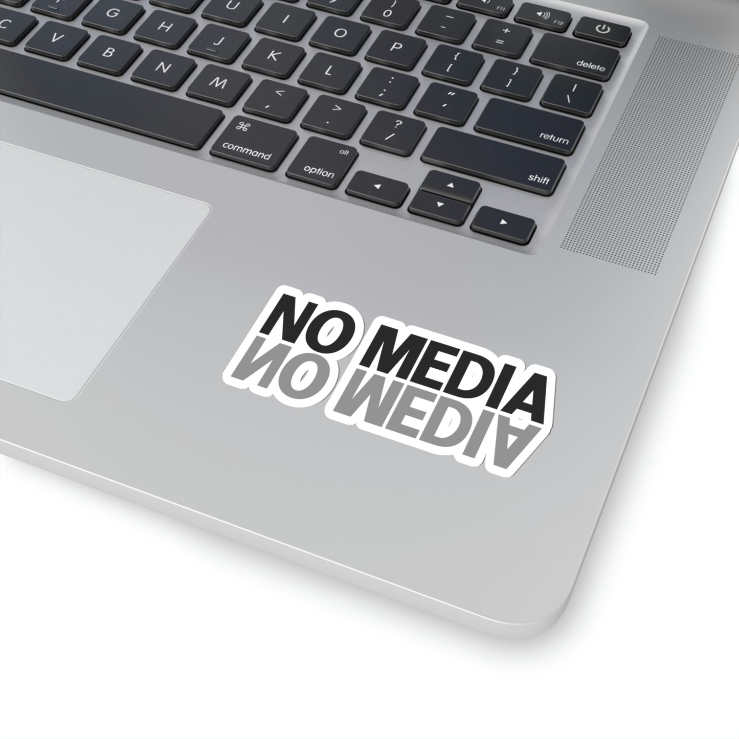 No Media Mirror Kiss-Cut Stickers