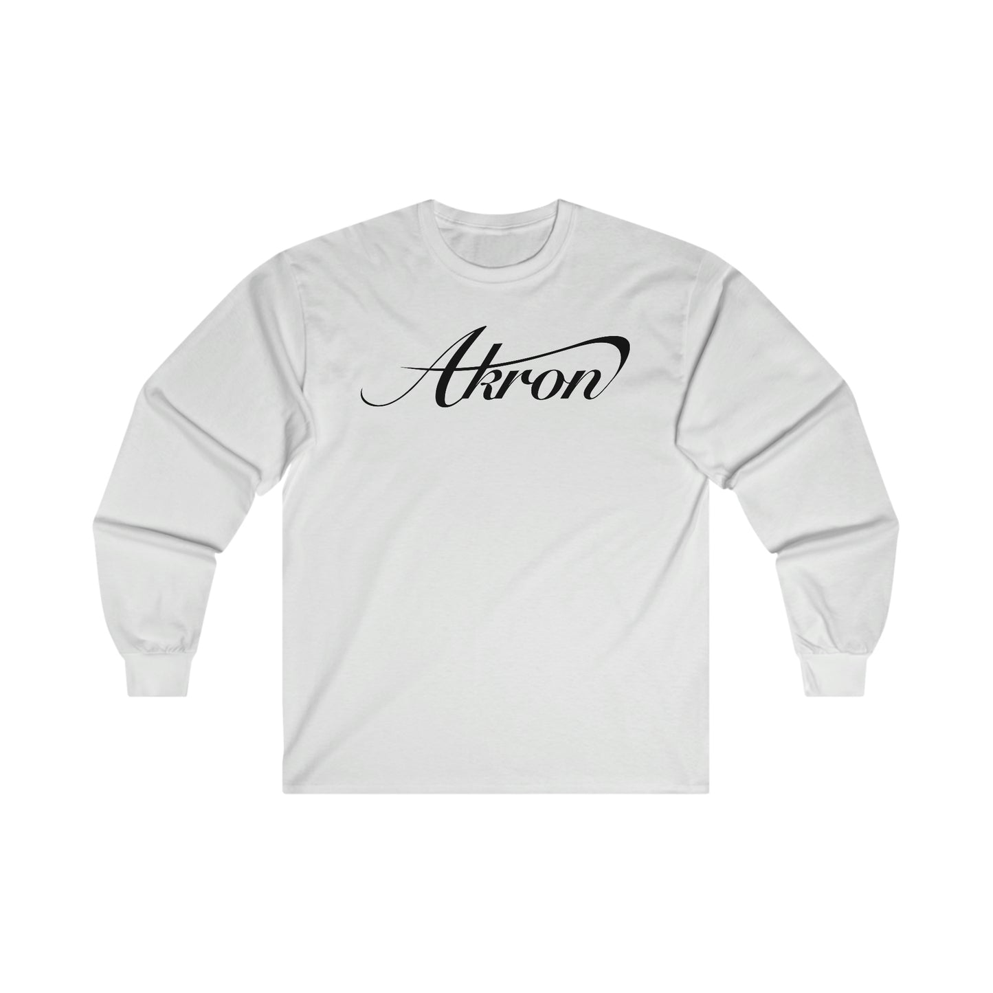 Akron Script Ultra Cotton Long Sleeve Tee