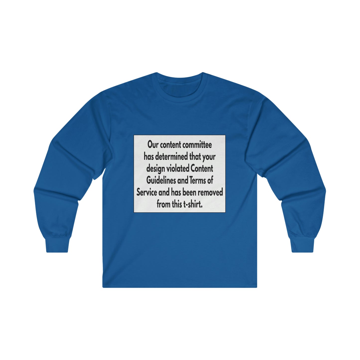 Guidelines and Terms Ultra Cotton Long Sleeve Tee