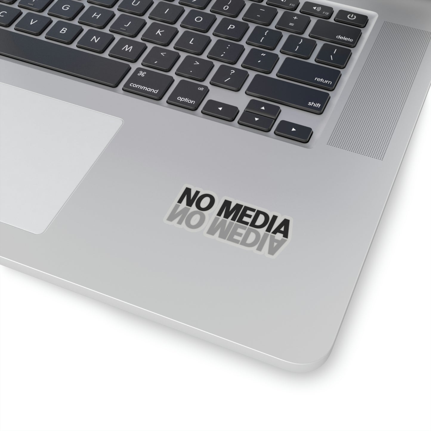 No Media Mirror Kiss-Cut Stickers