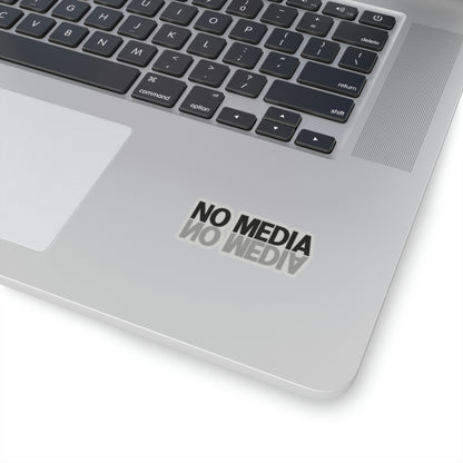 No Media Mirror Kiss-Cut Stickers