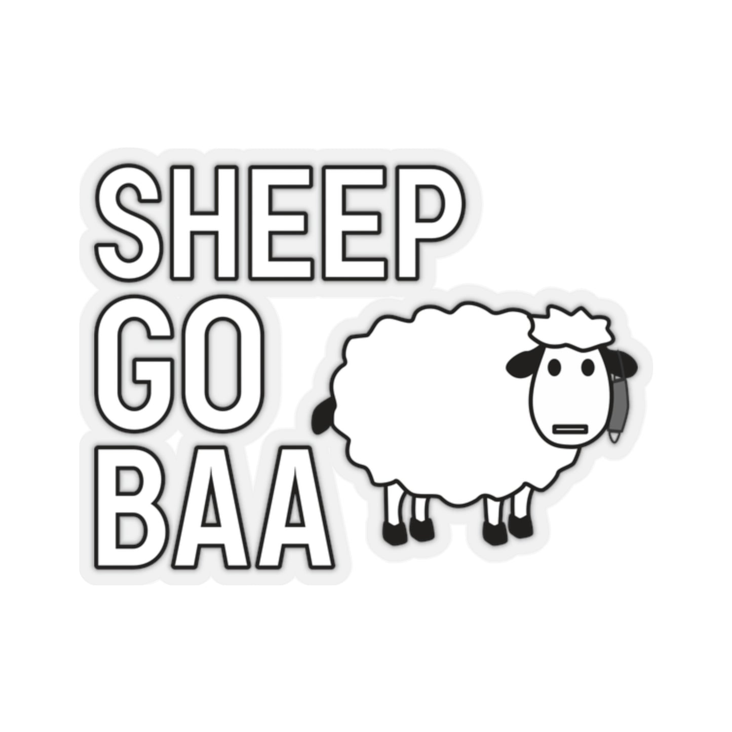 Sheep Baa Kiss-Cut Stickers