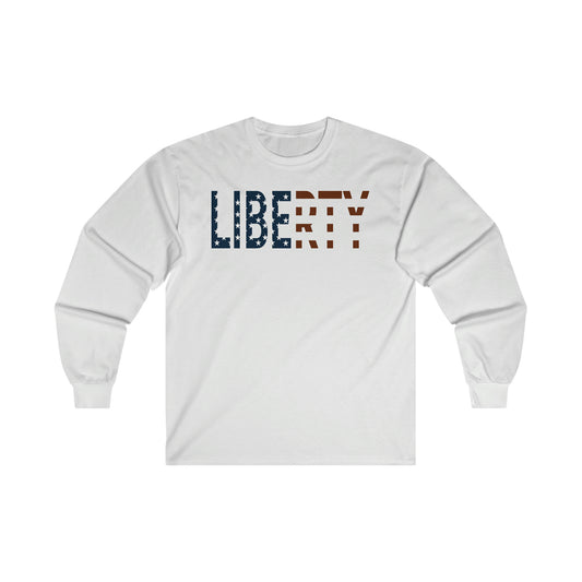 Liberty Flag Ultra Cotton Long Sleeve Tee