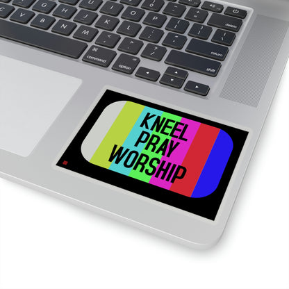 Kneel Pray Kiss-Cut Stickers