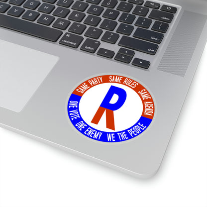One Party Kiss-Cut Stickers