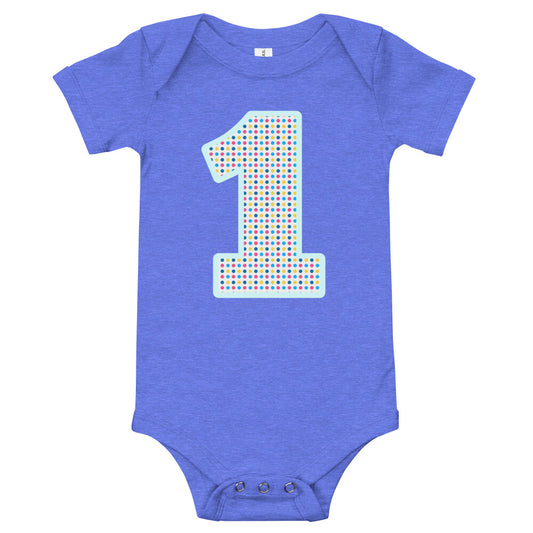 One Polka Dot Baby short sleeve one piece