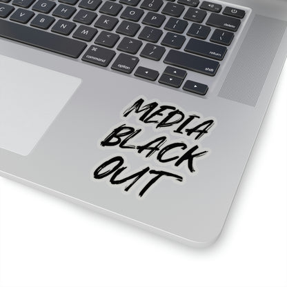 Media Black Out Kiss-Cut Stickers