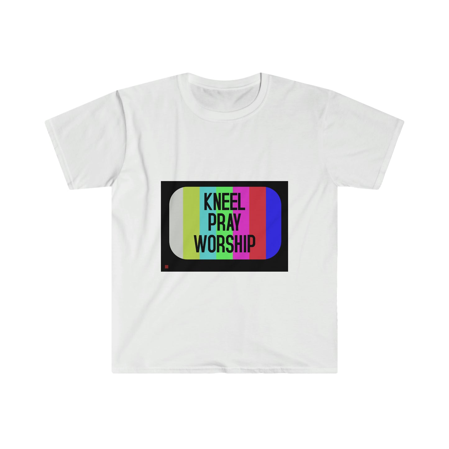 Kneel Pray Worship Unisex Softstyle T-Shirt