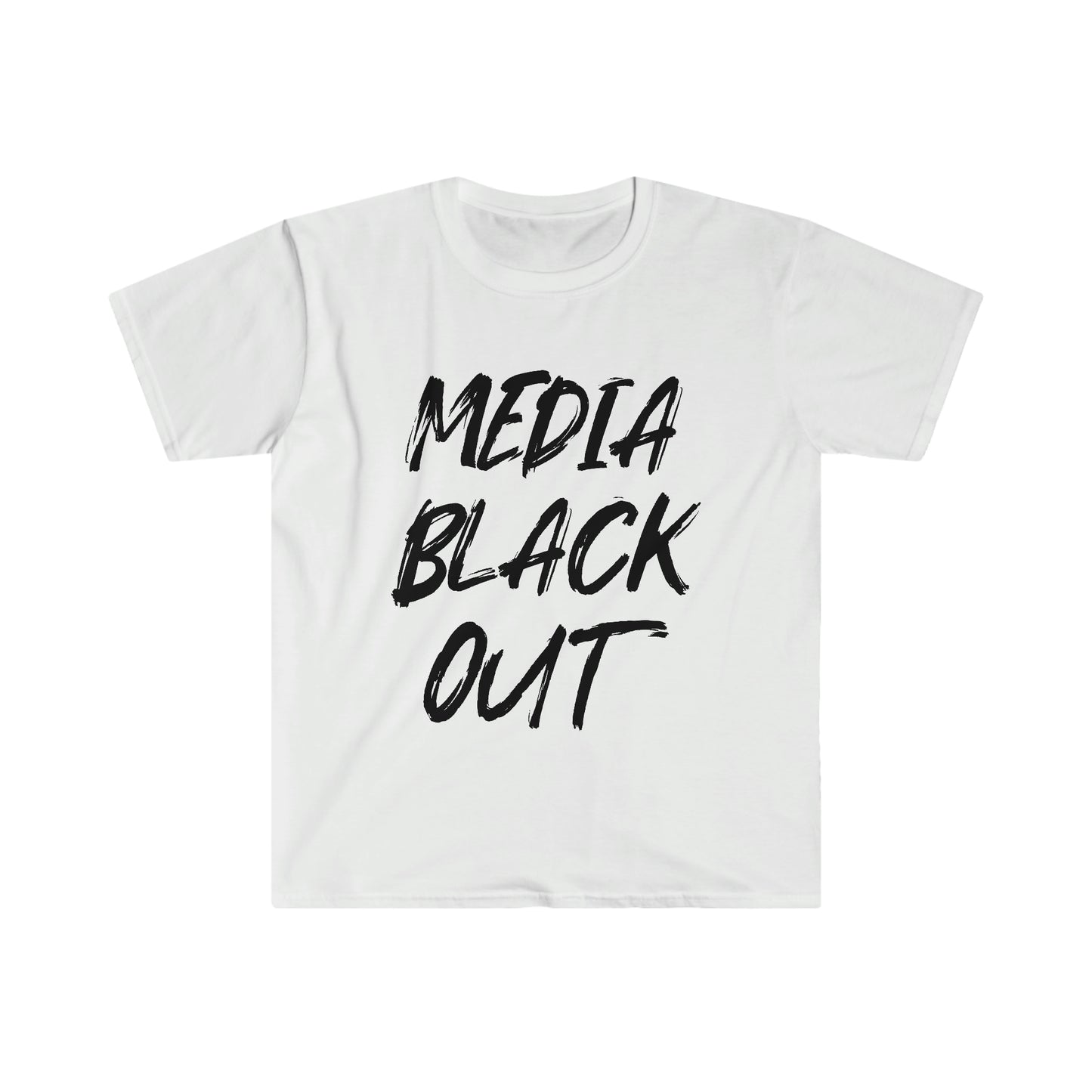 Media Black Out Unisex Softstyle T-Shirt
