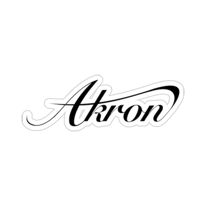 Akron Script Kiss-Cut Stickers
