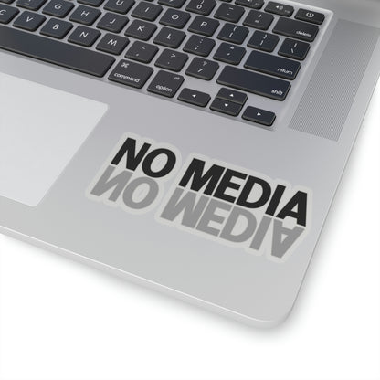 No Media Mirror Kiss-Cut Stickers