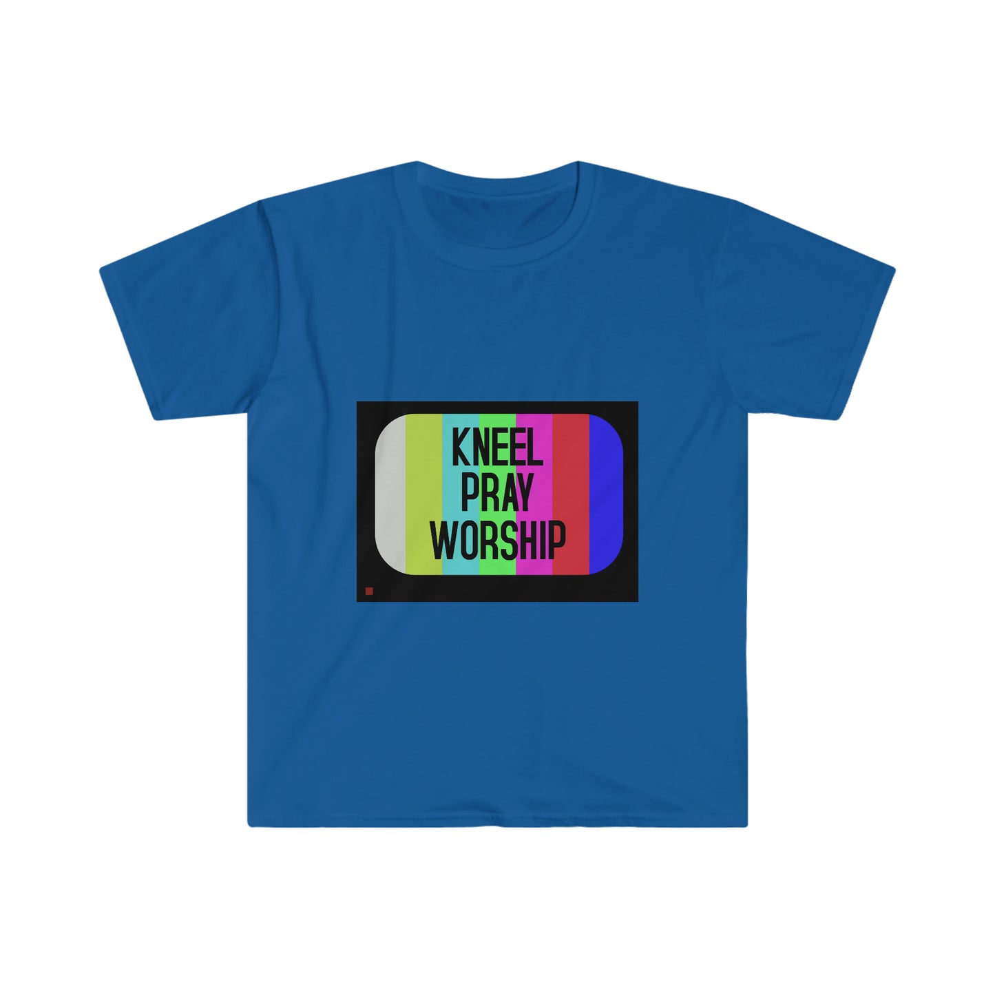 Kneel Pray Worship Unisex Softstyle T-Shirt