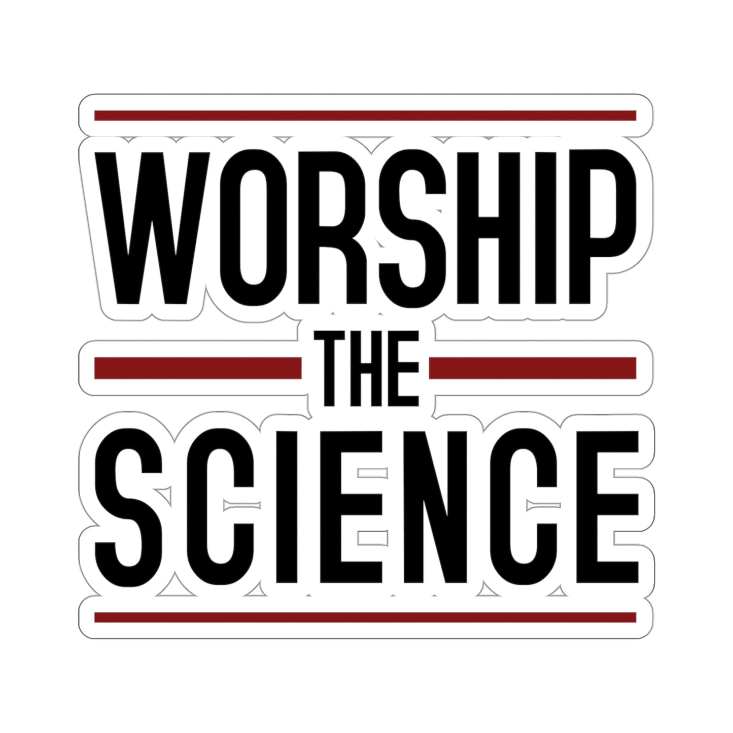 Worship Science Kiss-Cut Stickers