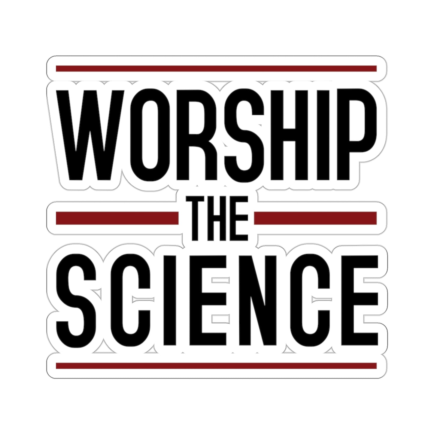 Worship Science Kiss-Cut Stickers